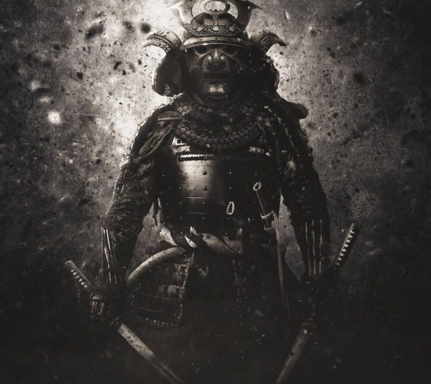 Samurai svartvit