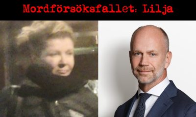 Karin Lilja och Henrik Olsson Lilja med texten: Mordförsöket: Lilja